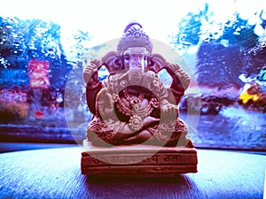 Lord  Ganaesha  On Car Dashboard photo